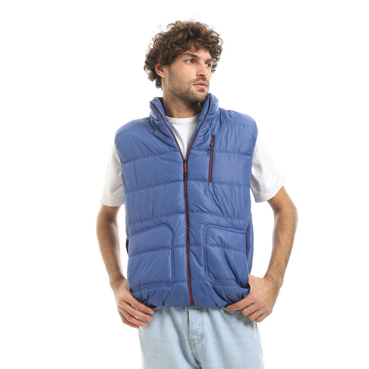 Pump jacket cut, zipper and cappucco