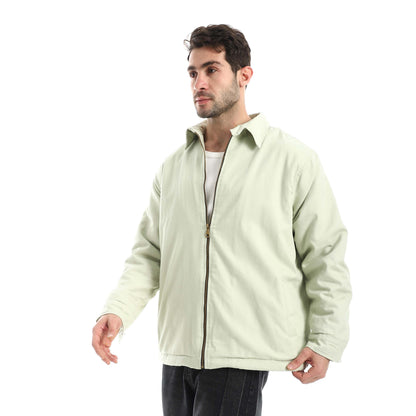 Jabardine jacket with zipper