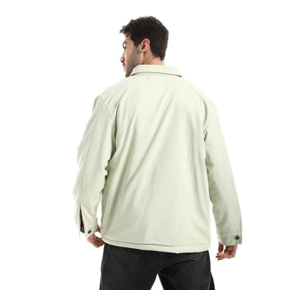 Jabardine jacket with zipper