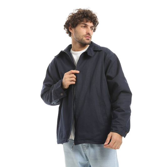 Jabardine jacket with zipper