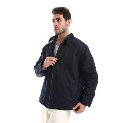 Jabardine jacket with zipper