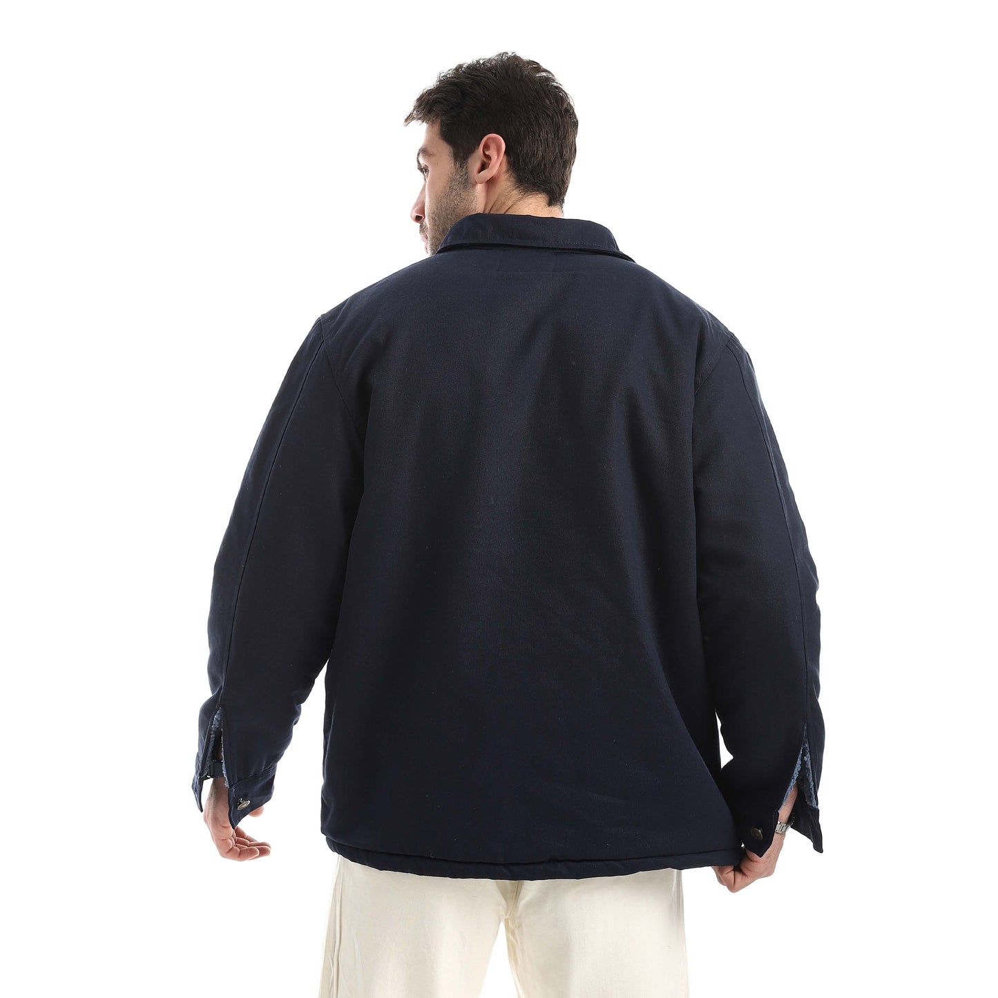 Jabardine jacket with zipper