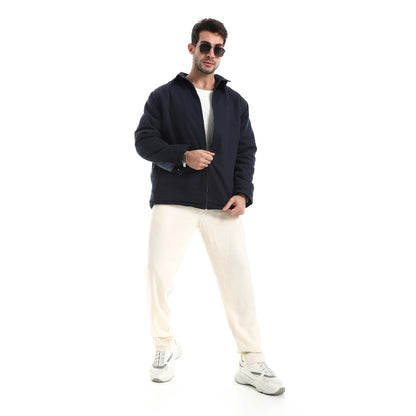Jabardine jacket with zipper