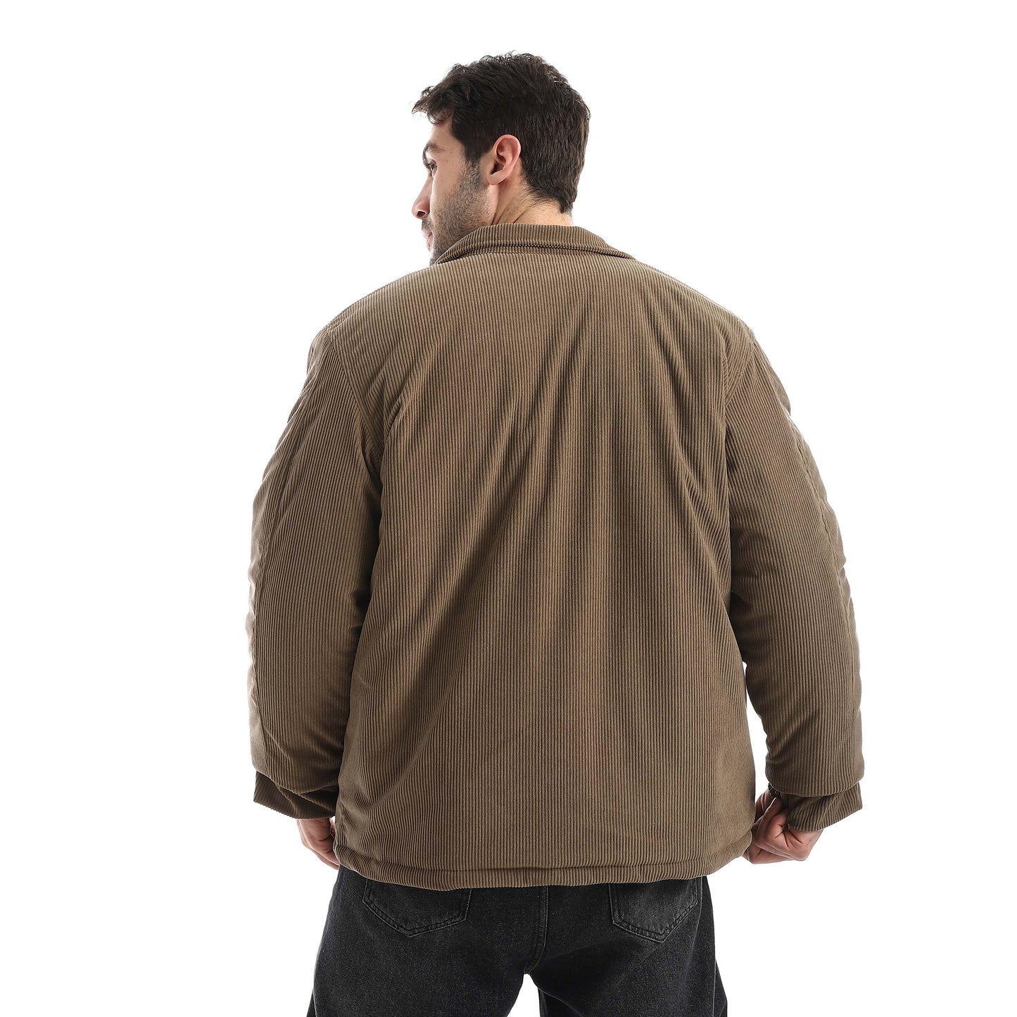 Plush jacket with zipper