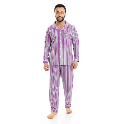 Off cliff full checkered pajama men