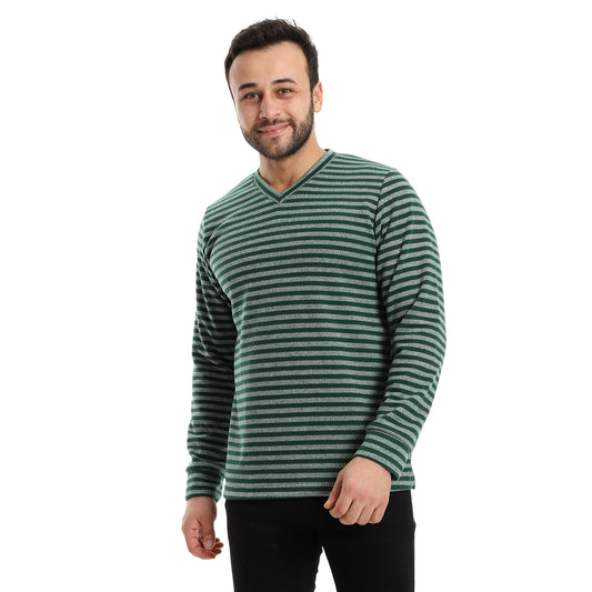 off cliff V-Neck Pajama Top men