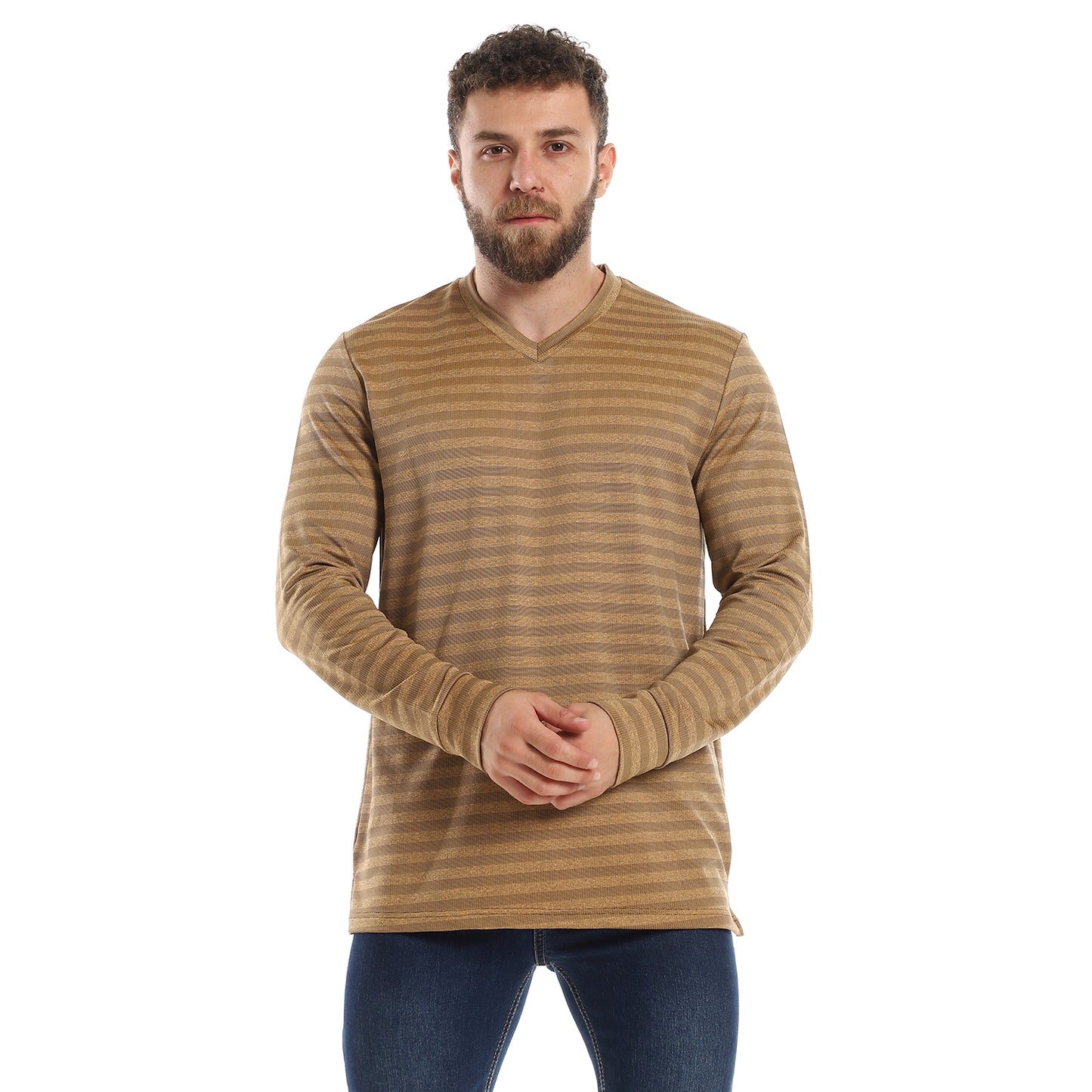 Off Cliff Lightweight Slip On V Neck Sweatshirt Men