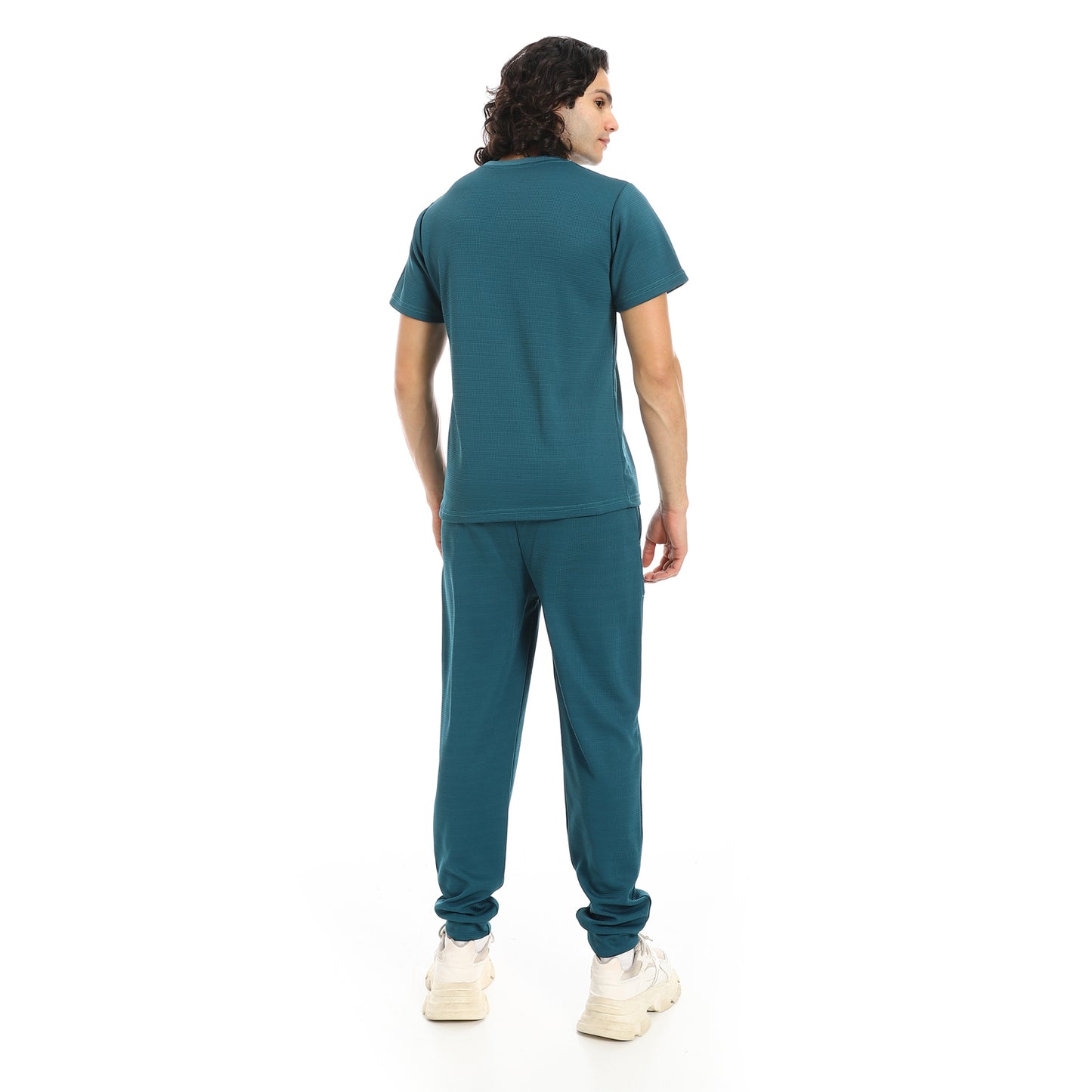 Short Sleeves Slip On T-Shirt and Pants Set