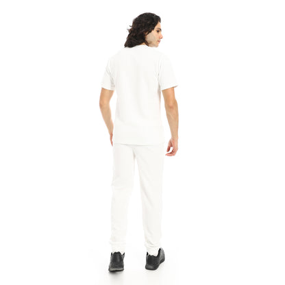 Short Sleeves Slip On T-Shirt and Pants Set