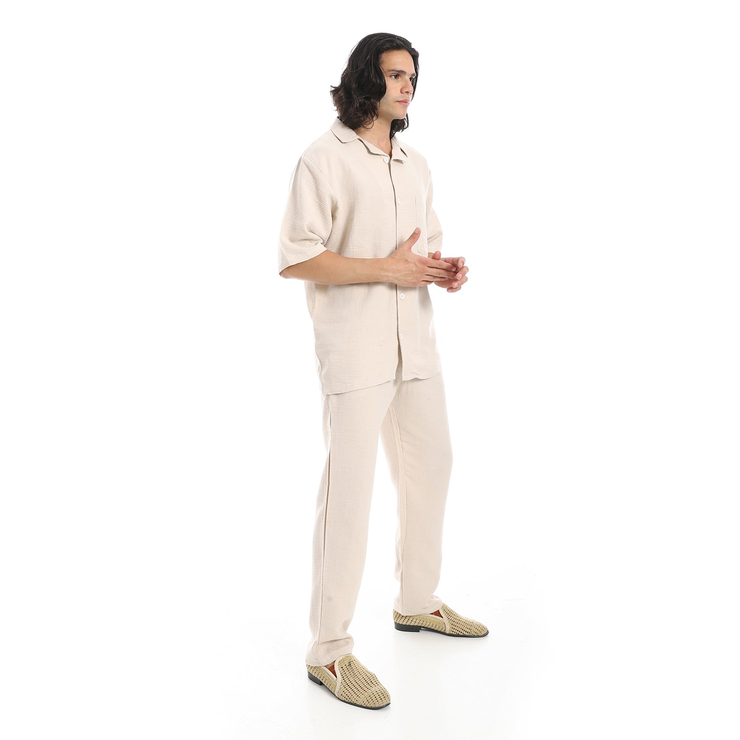 heavy linen suit with pant