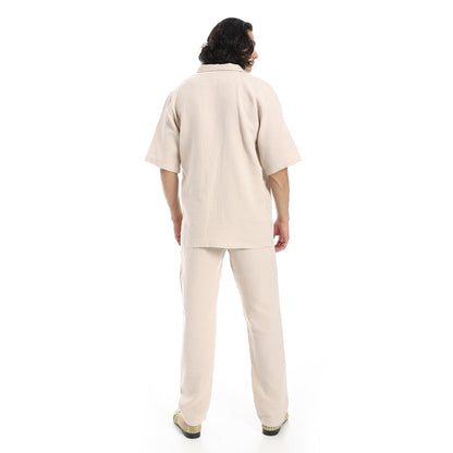 heavy linen suit with pant