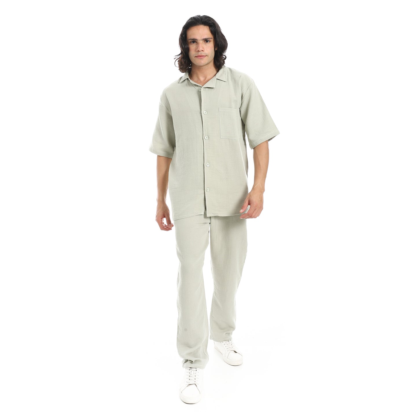 heavy linen suit with pant