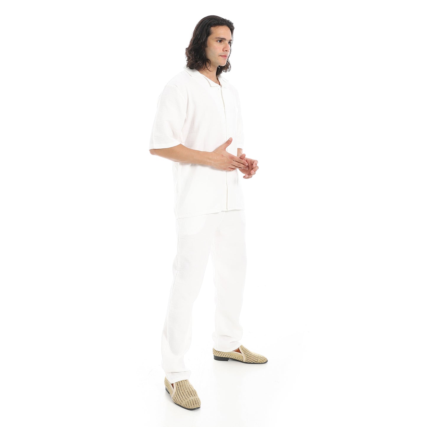 heavy linen suit with pant