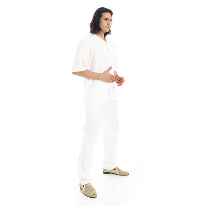 heavy linen suit with pant