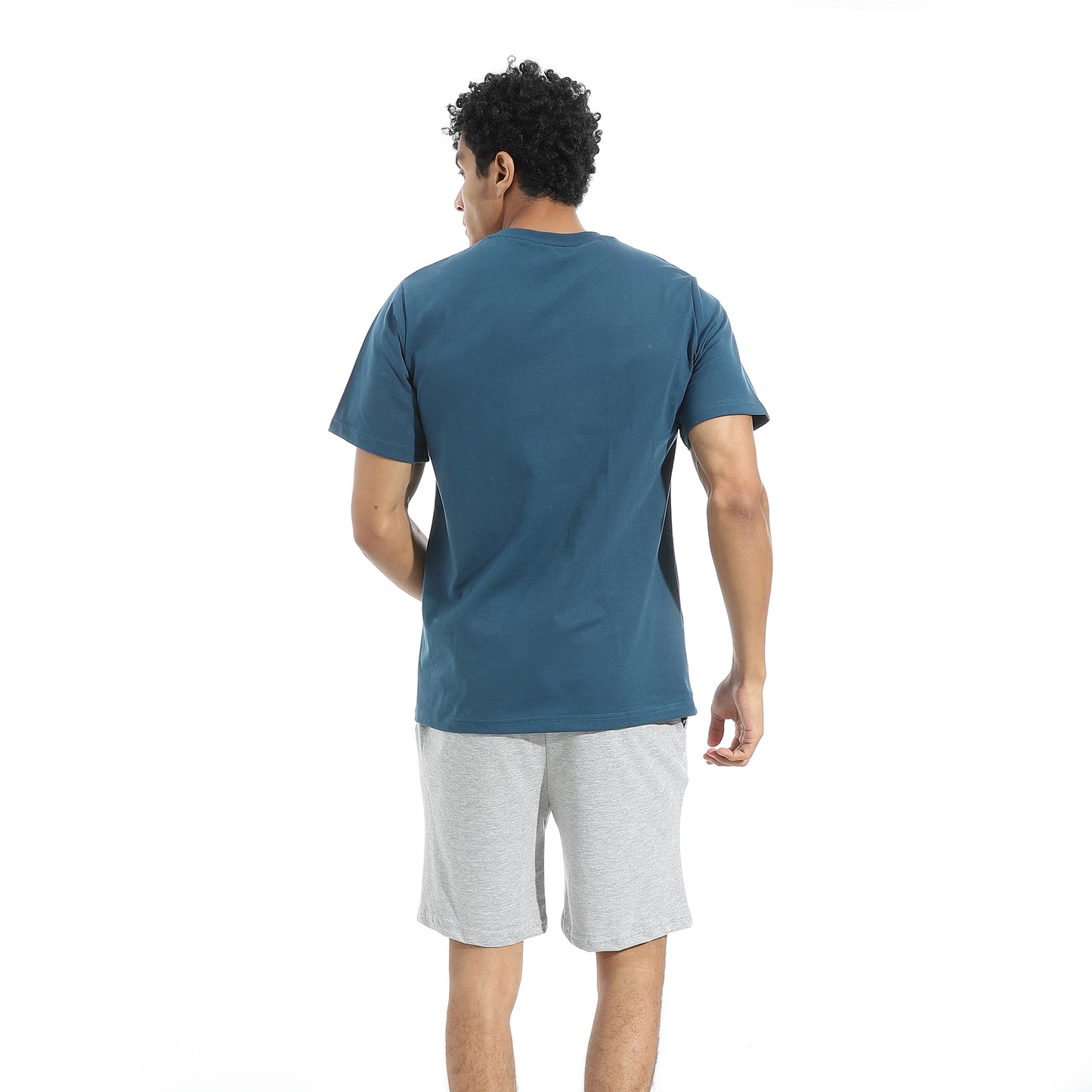 Half Sleeves T-Shirt Pijama Set with a Slip On Short