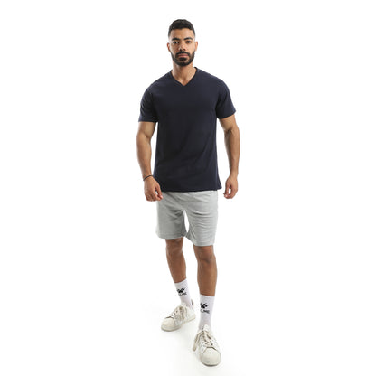 Half Sleeves T-Shirt Pijama Set with a Slip On Short
