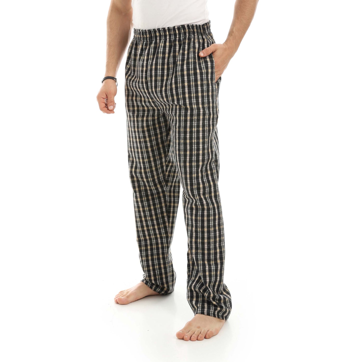 Red Circle Gingham Pant Men