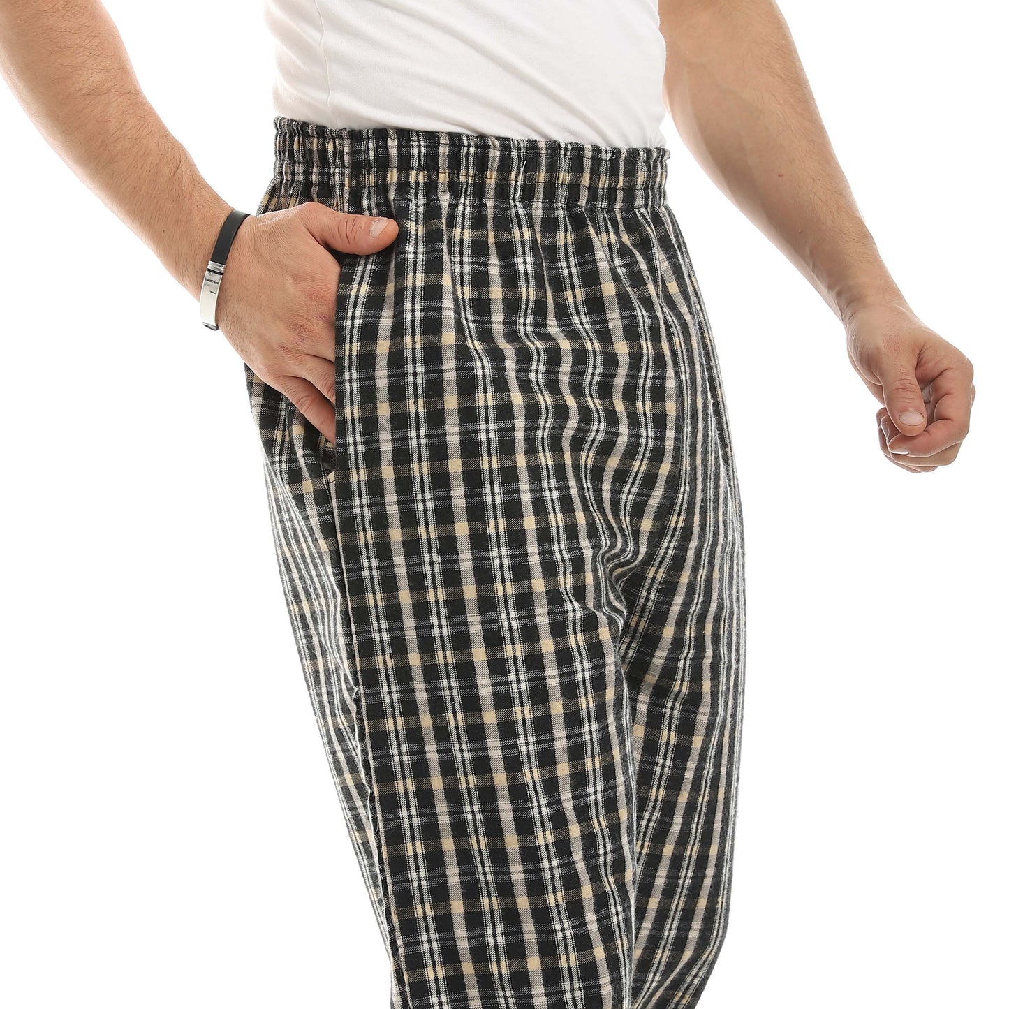 Red Circle Gingham Pant Men