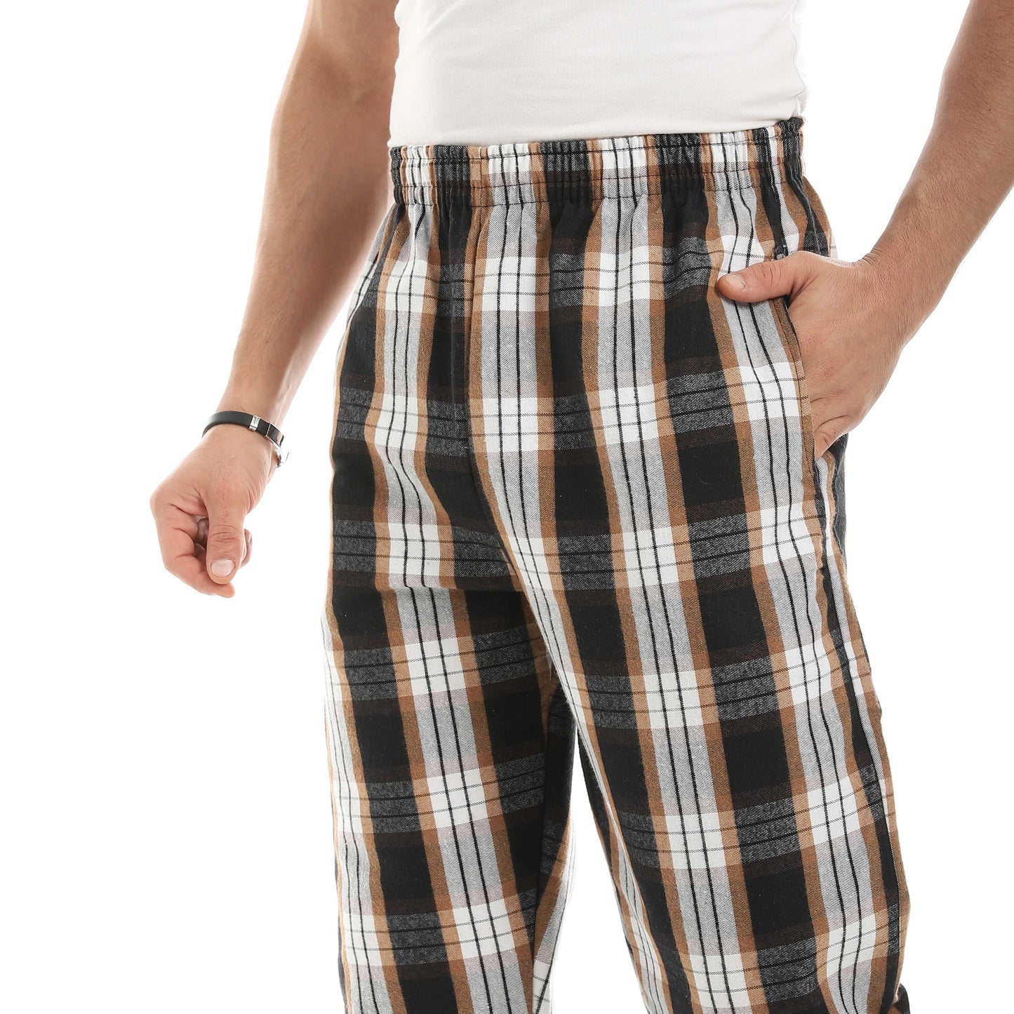 Red Circle Gingham Pant Men