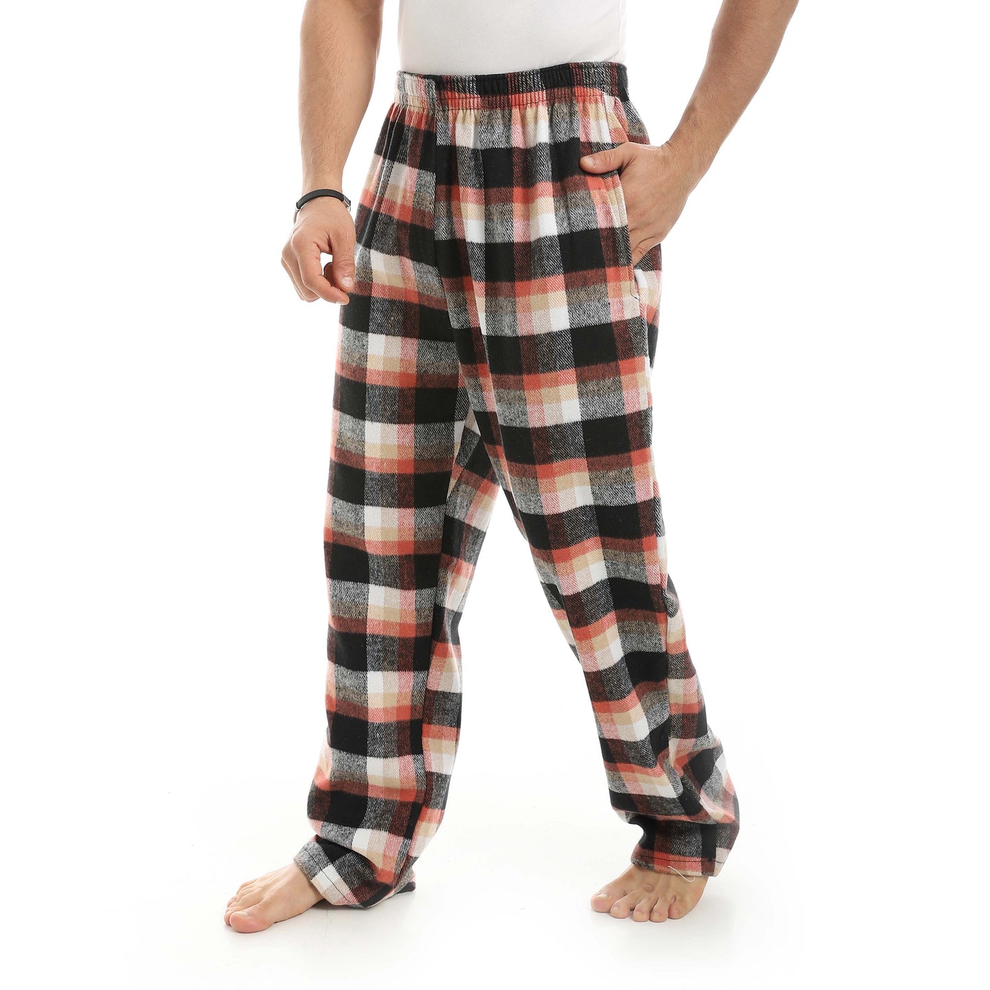 Red Circle Gingham Pant Men