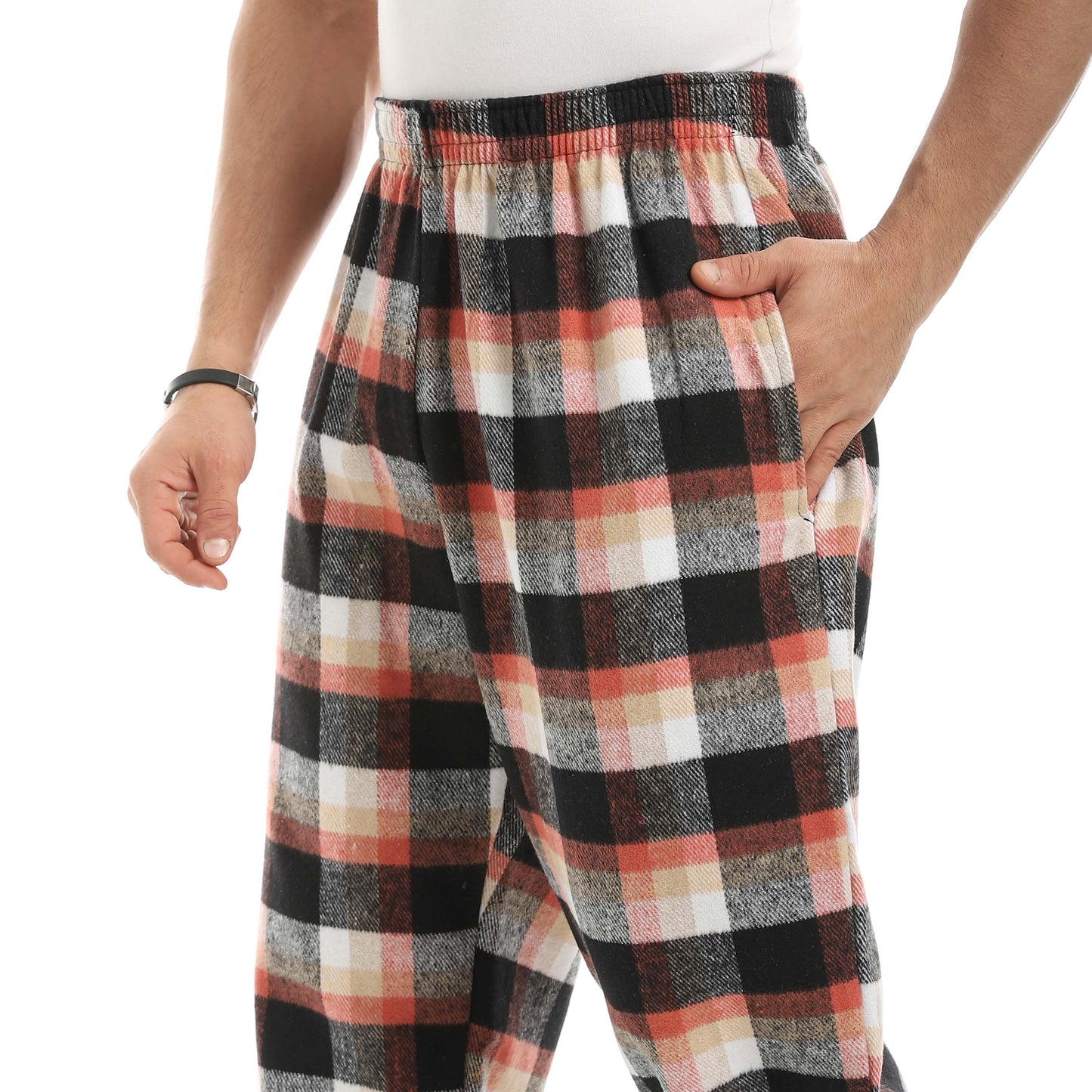 Red Circle Gingham Pant Men