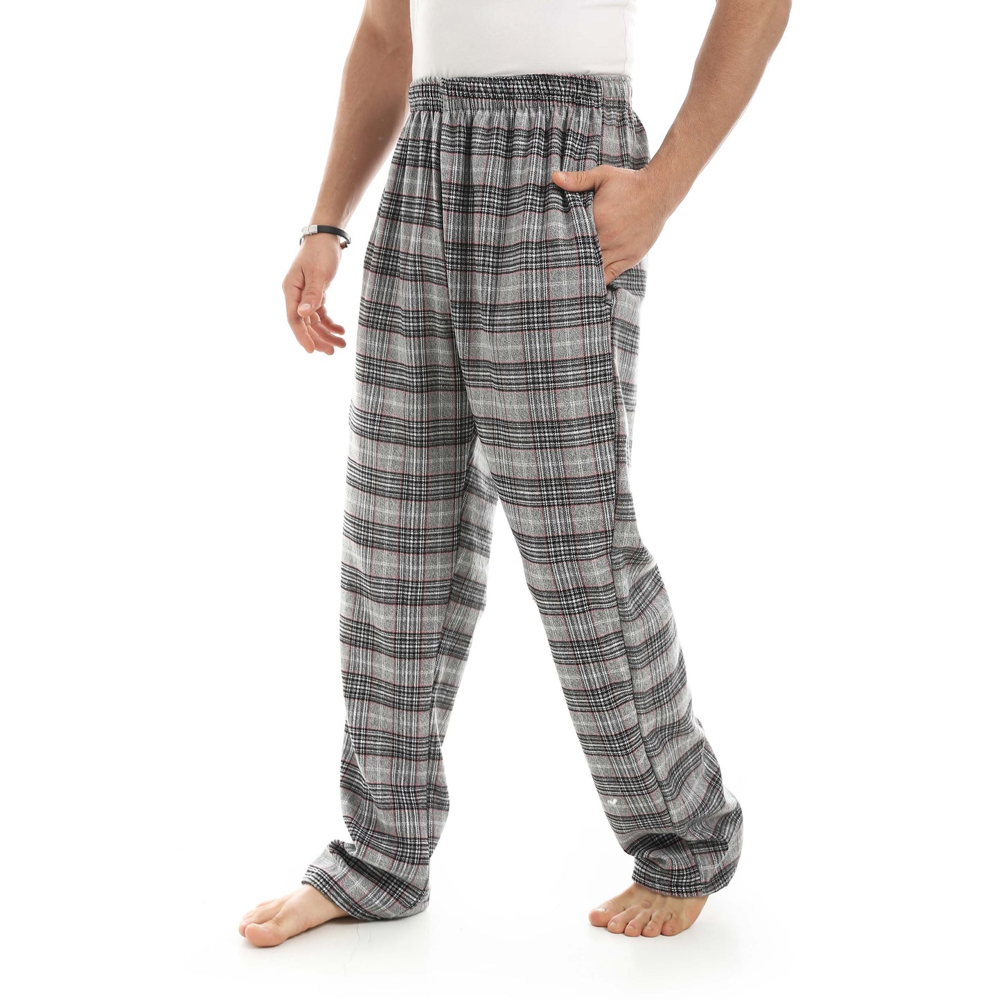 Red Circle Gingham Pant Men