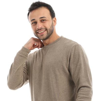 Red Circle Pajama Round Neck with Gingham Pant Men