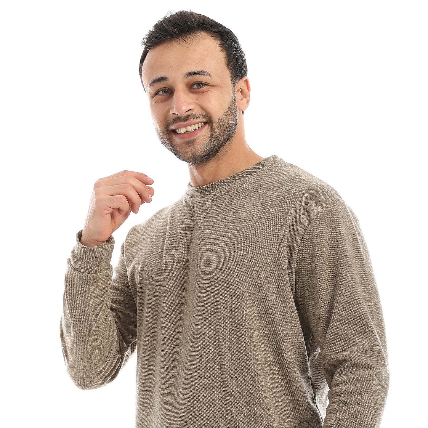 Red Circle Pajama Round Neck with Gingham Pant Men