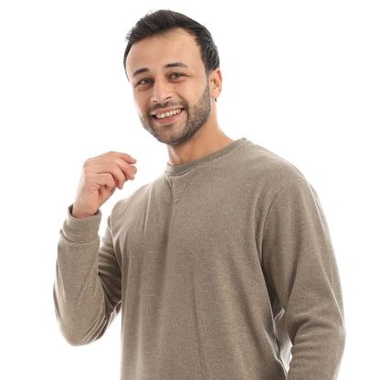 Red Circle Pajama Round Neck with Gingham Pant Men