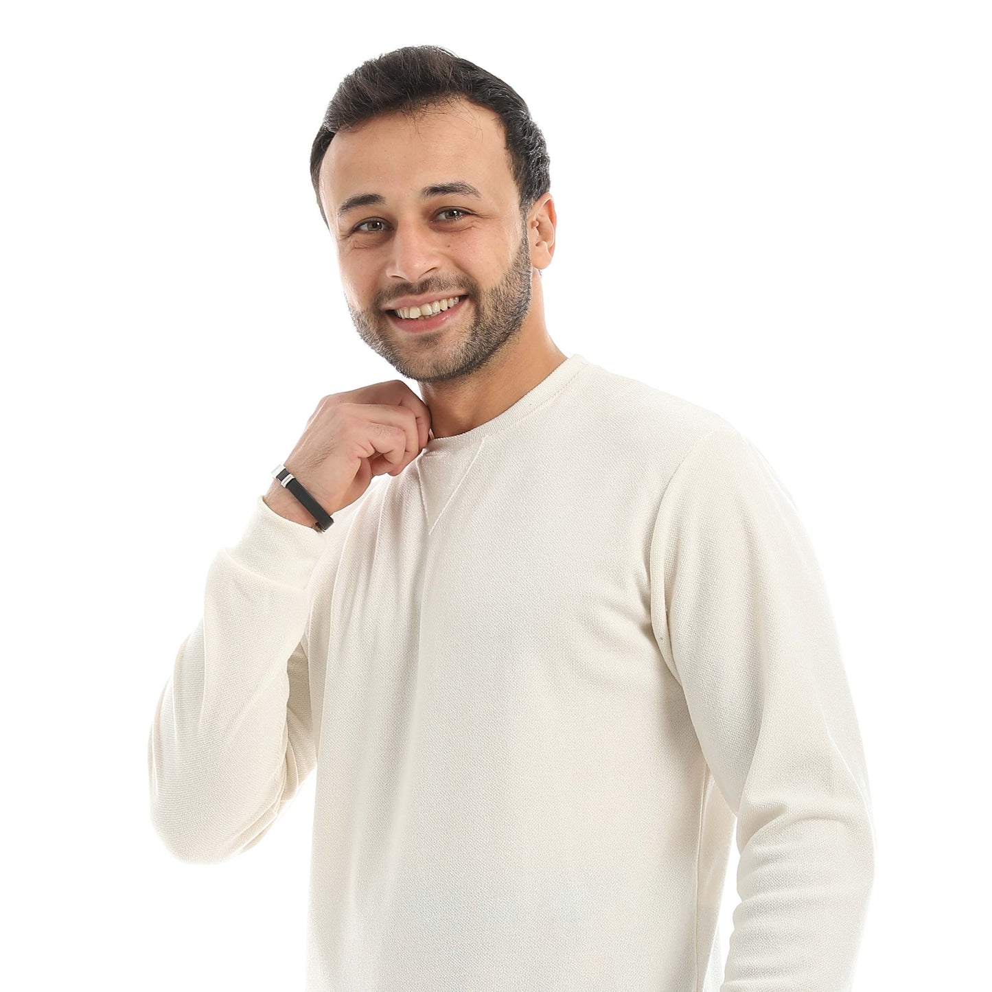 Red Circle Pajama Round Neck with Gingham Pant Men