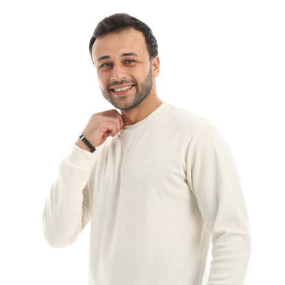 Red Circle Pajama Round Neck with Gingham Pant Men