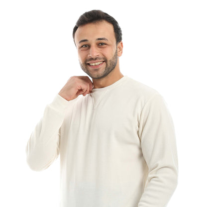 Red Circle Pajama Round Neck with Gingham Pant Men