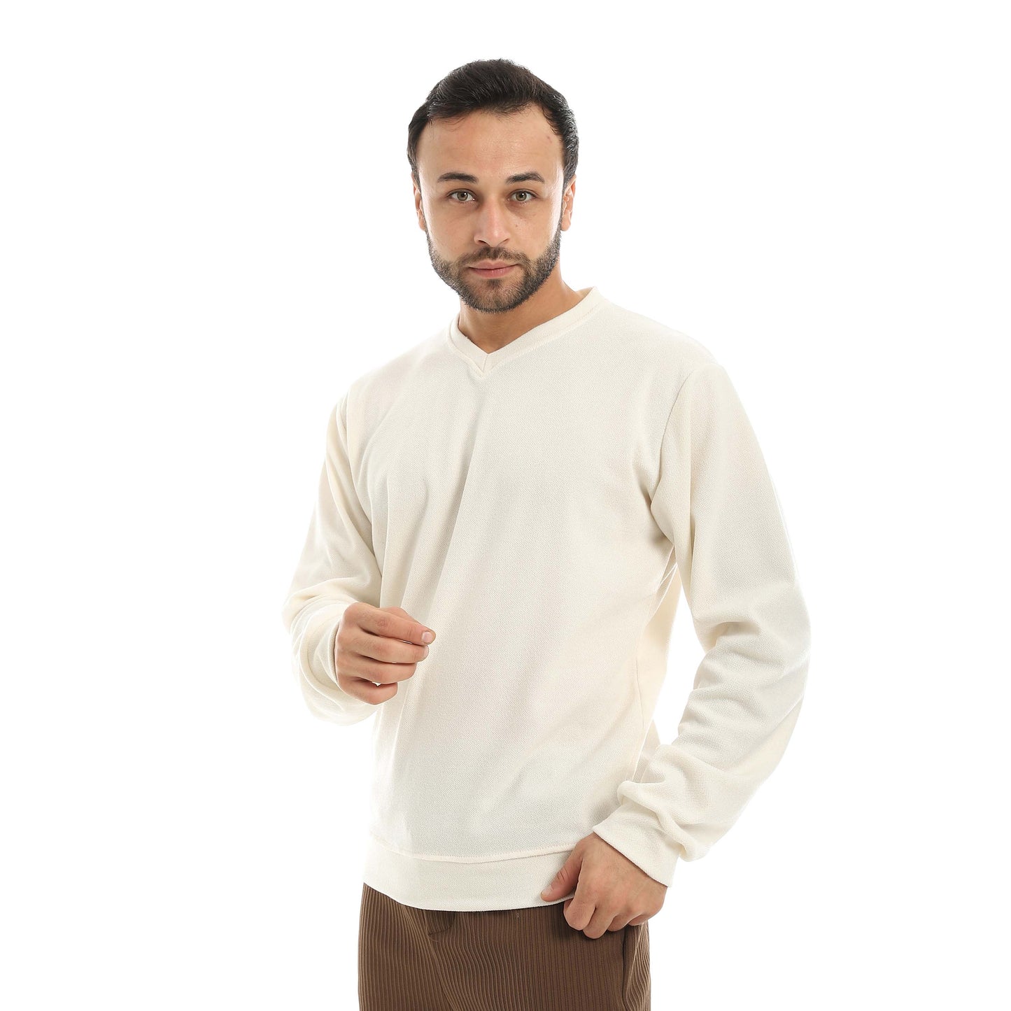 Red Circle Falafel V Neck Half Sleeves Pajamas with pants men