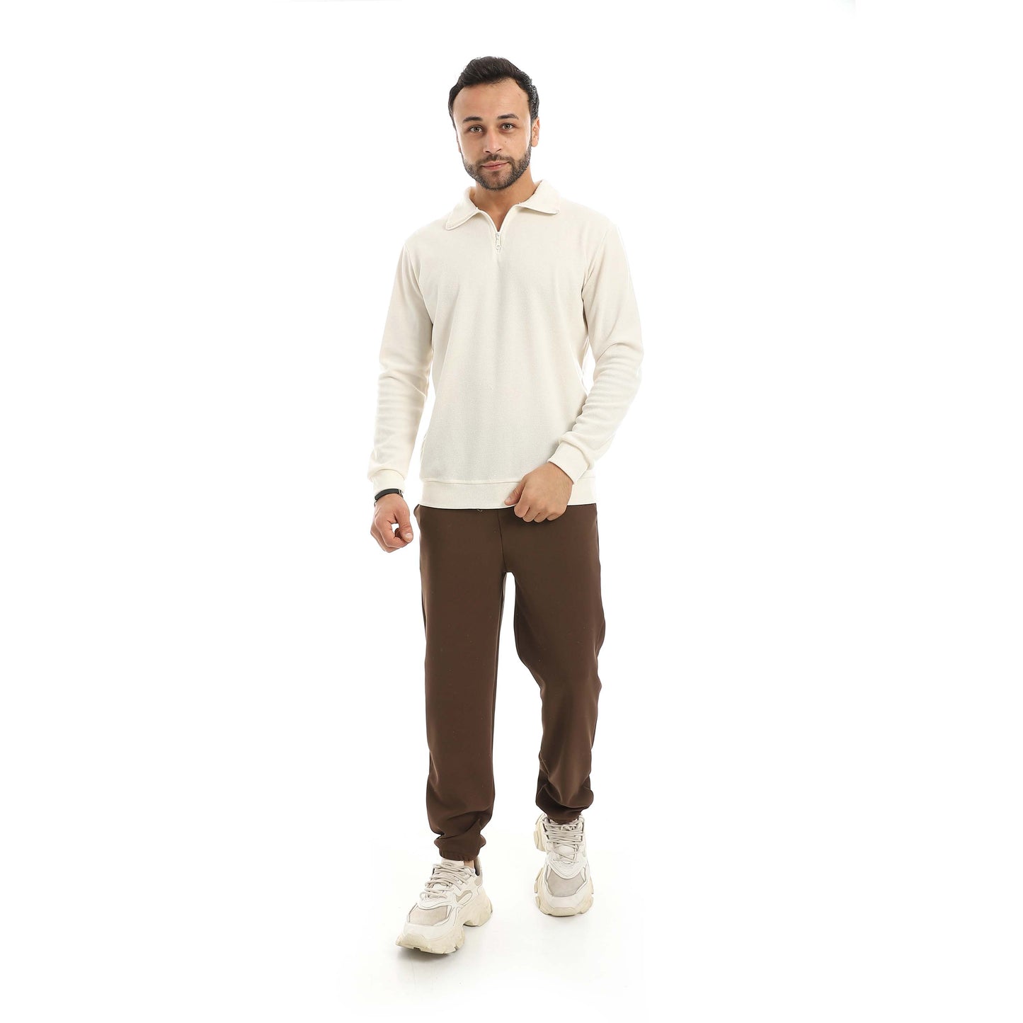 Red Circle Falafel V Neck Half Sleeves Pajamas with pants men