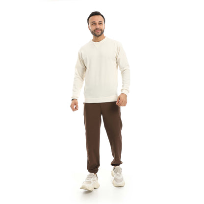 Red Circle Falafel Round Neck Pajamas + trikoh Pants men