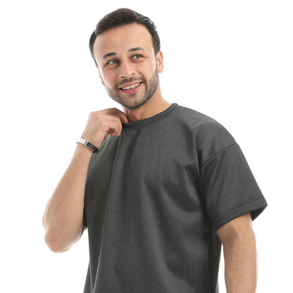 طقم تي شيرت كبير الحجم + بنطلون