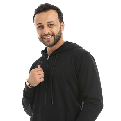 Red Circle Hoodie with zipper with pant men