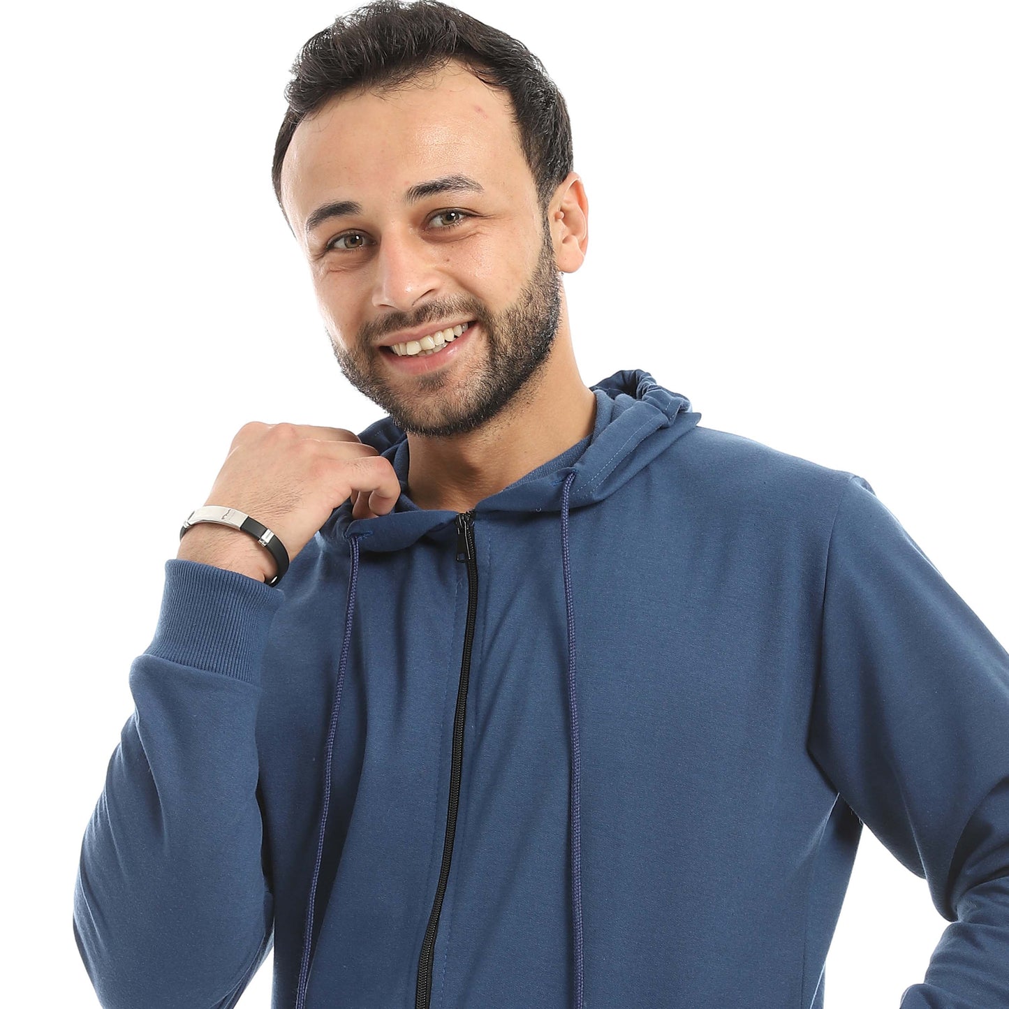 Red Circle Hoodie with zipper with pant men