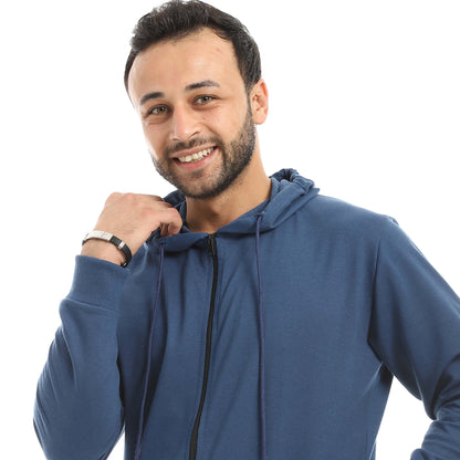 Red Circle Hoodie with zipper with pant men