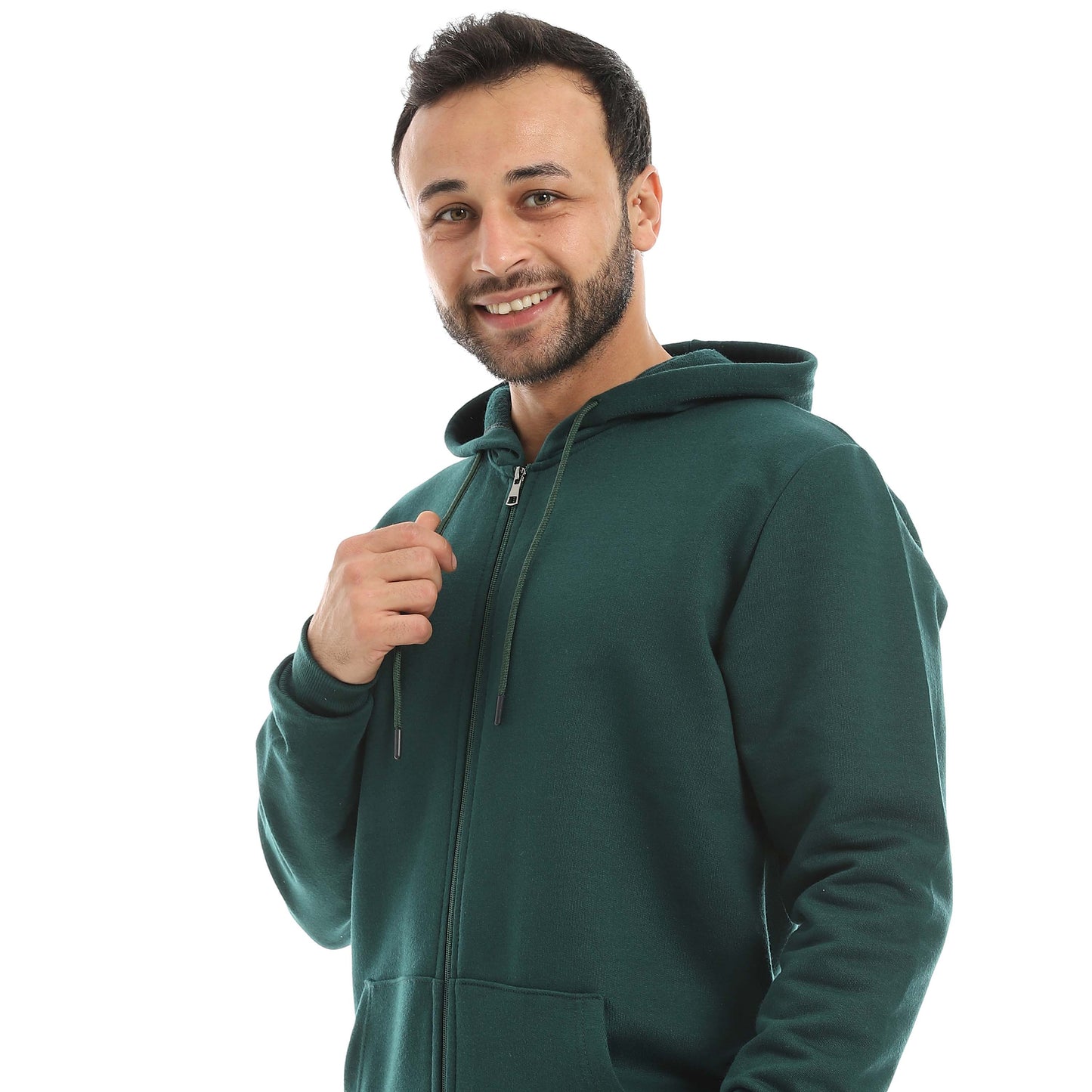 Red Circle Hoodie with zipper with pant men