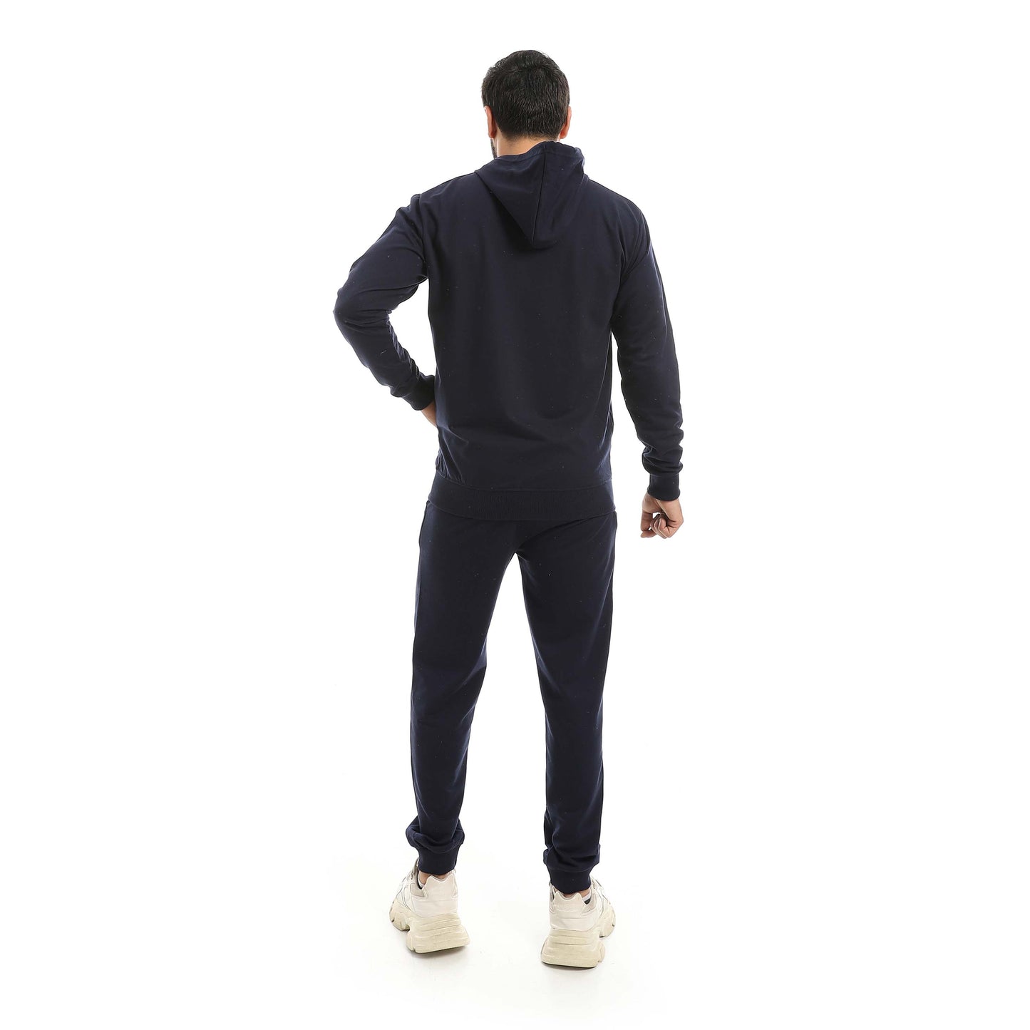 Red Circle Hoodie with zipper with pant men