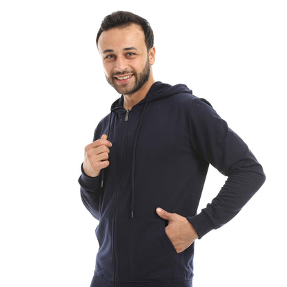 Red Circle Hoodie with zipper with pant men