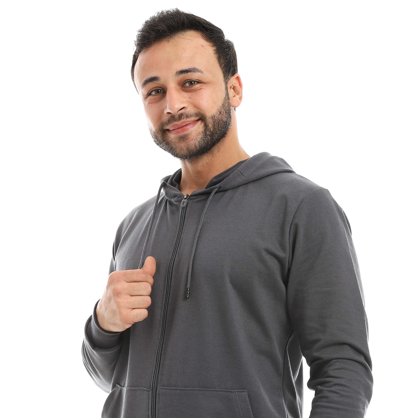 Red Circle Hoodie with zipper with pant men