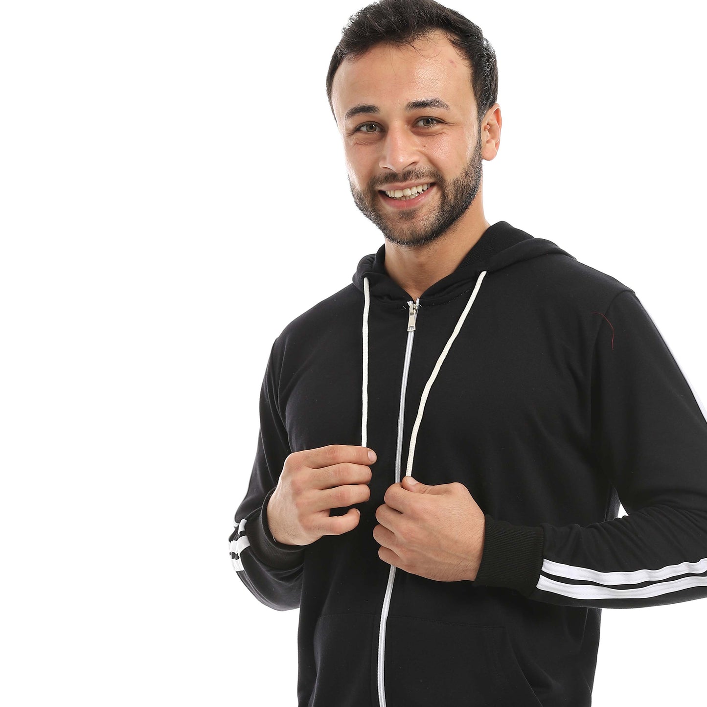 Red Circle Hoodie with zipper with pant men