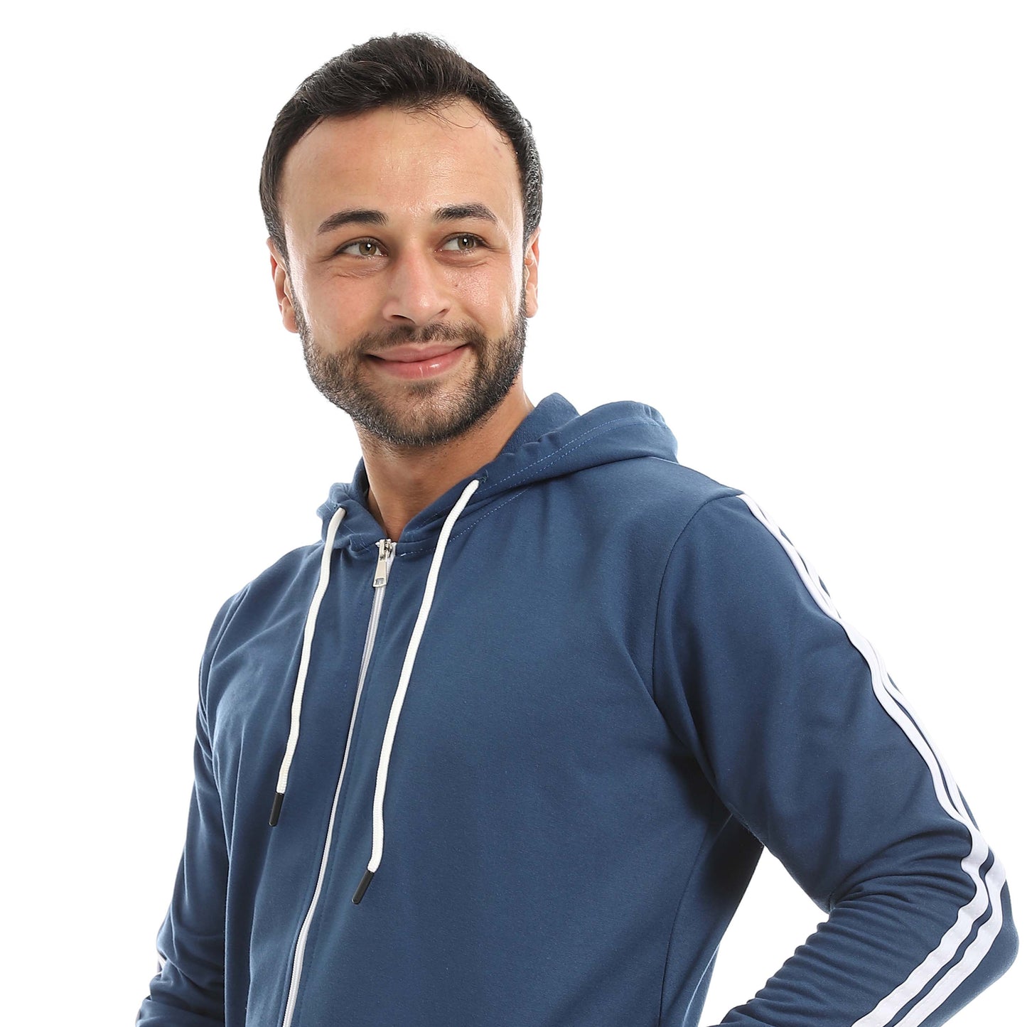 Red Circle Hoodie with zipper with pant men