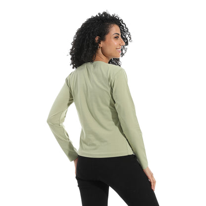 Xtcy Single Lycra Bodysuit with Wide Neck women