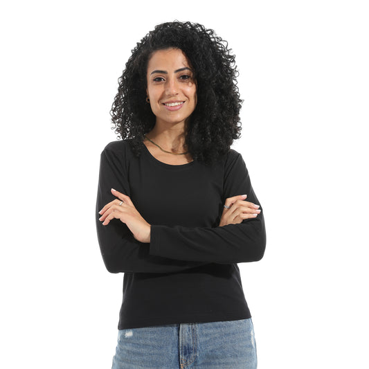 Xtcy Single Lycra Bodysuit with Wide Neck women