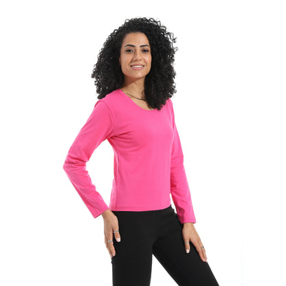 Xtcy Single Lycra Bodysuit with Wide Neck women