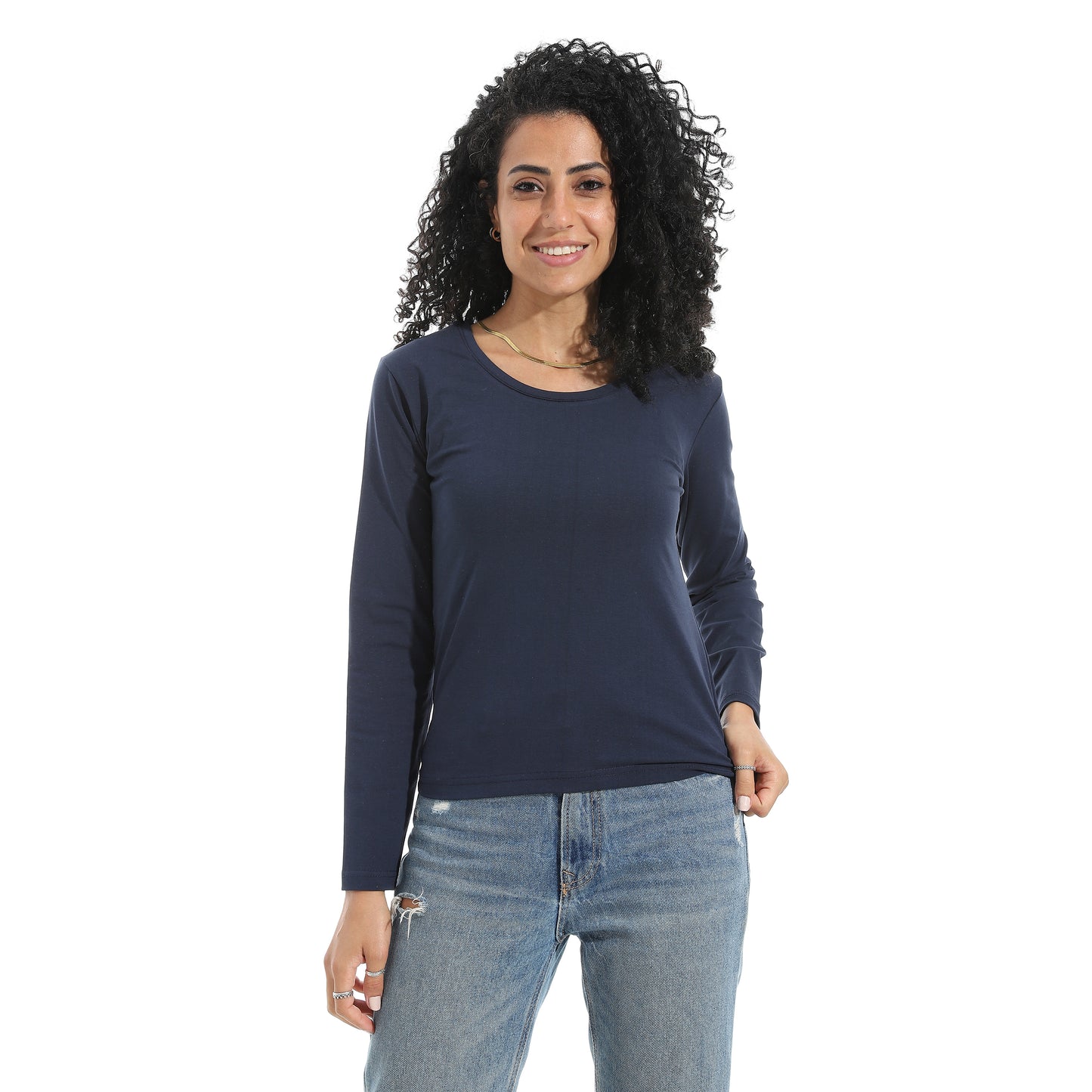 Xtcy Single Lycra Bodysuit with Wide Neck women