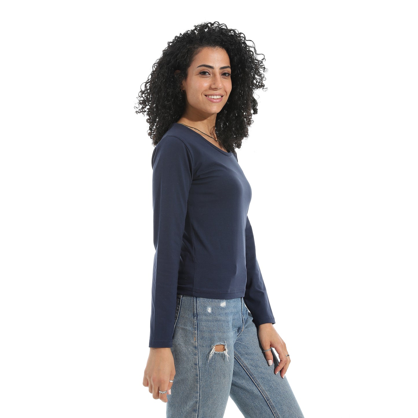 Xtcy Single Lycra Bodysuit with Wide Neck women